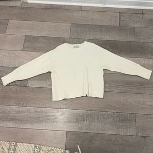 White cropped Sweater